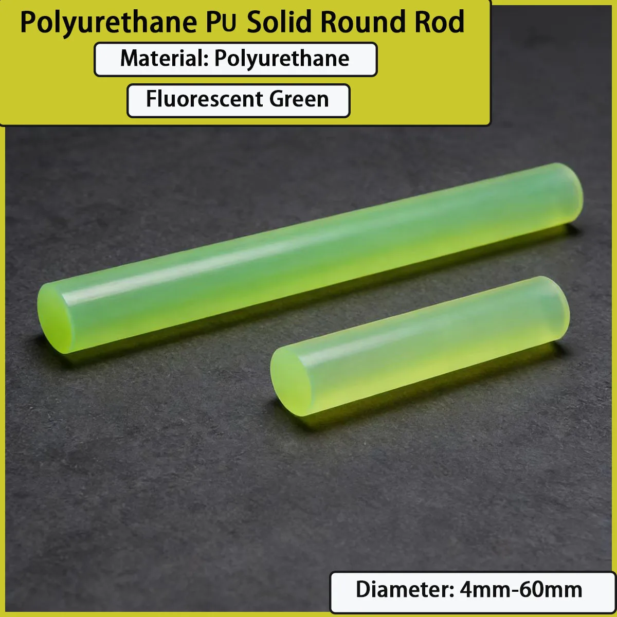 Diameter4mm-60mm polyurethane PU solid round rod suitable for mechanical manufacturing, printing