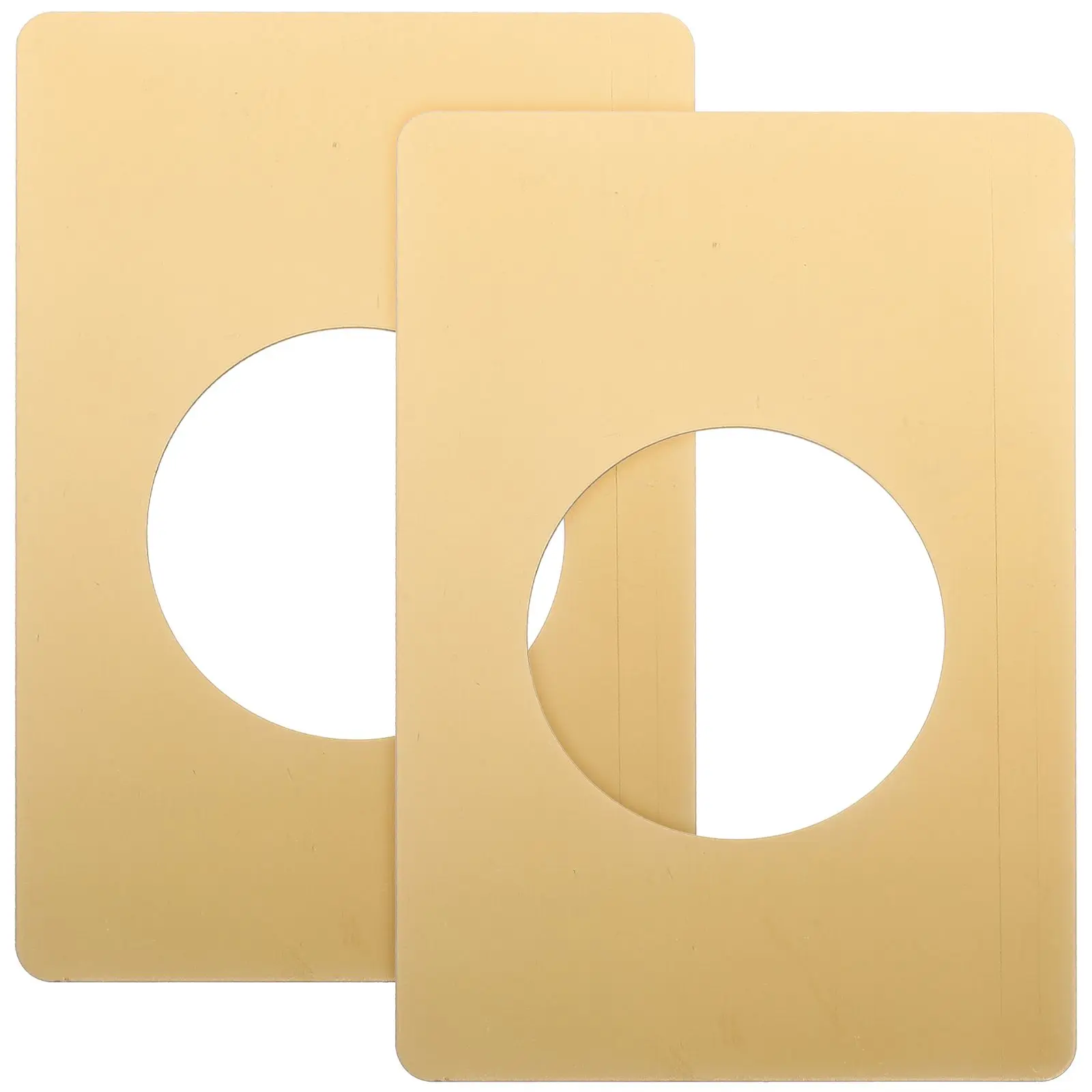 

2Pcs Gold Door Reinforcement Deadbolt Covers Plate Plates for Standard Knobs Cover Scratches Stainless Steel Deadbolt Filler