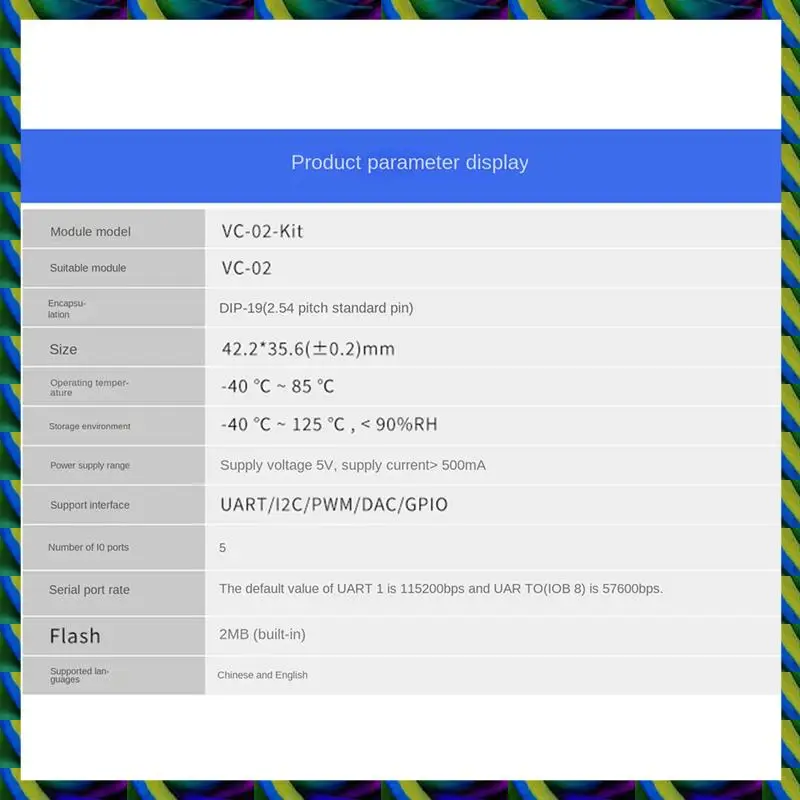 บอร์ดพัฒนาโมดูลควบคุมการรู้จําเสียงออฟไลน์อัจฉริยะ AI 4X VC-02-Kit รายวัน