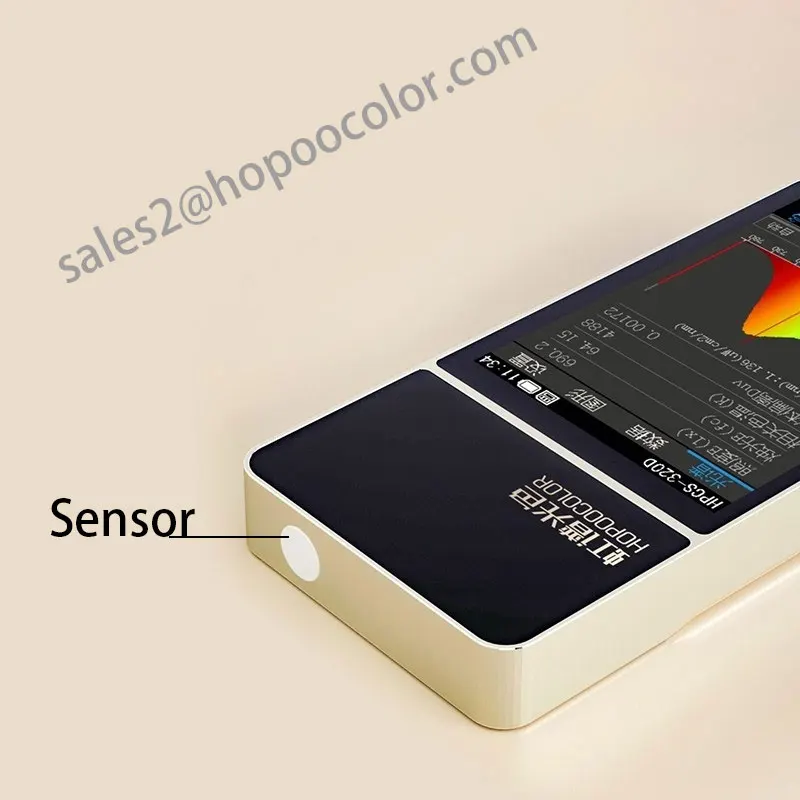 HPCS-320D Light Spectrometer Photometer to Measure CCT CRI Lux Spectrum