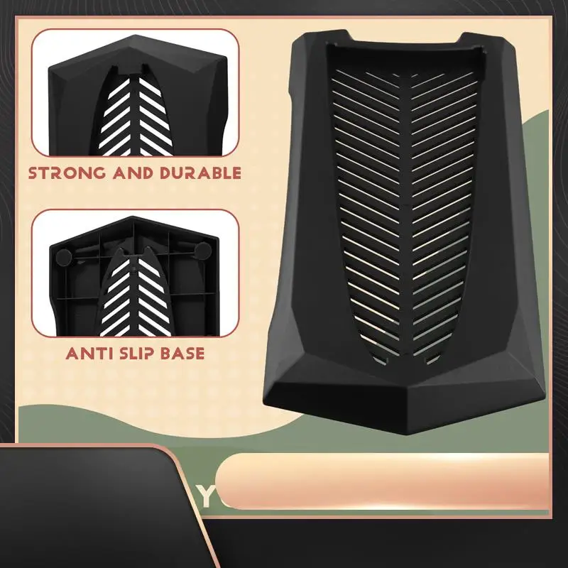 

Вертикальная подставка для консоли Playstation 5 Slim со встроенными вентиляционными отверстиями и нескользящими ножками-N34R