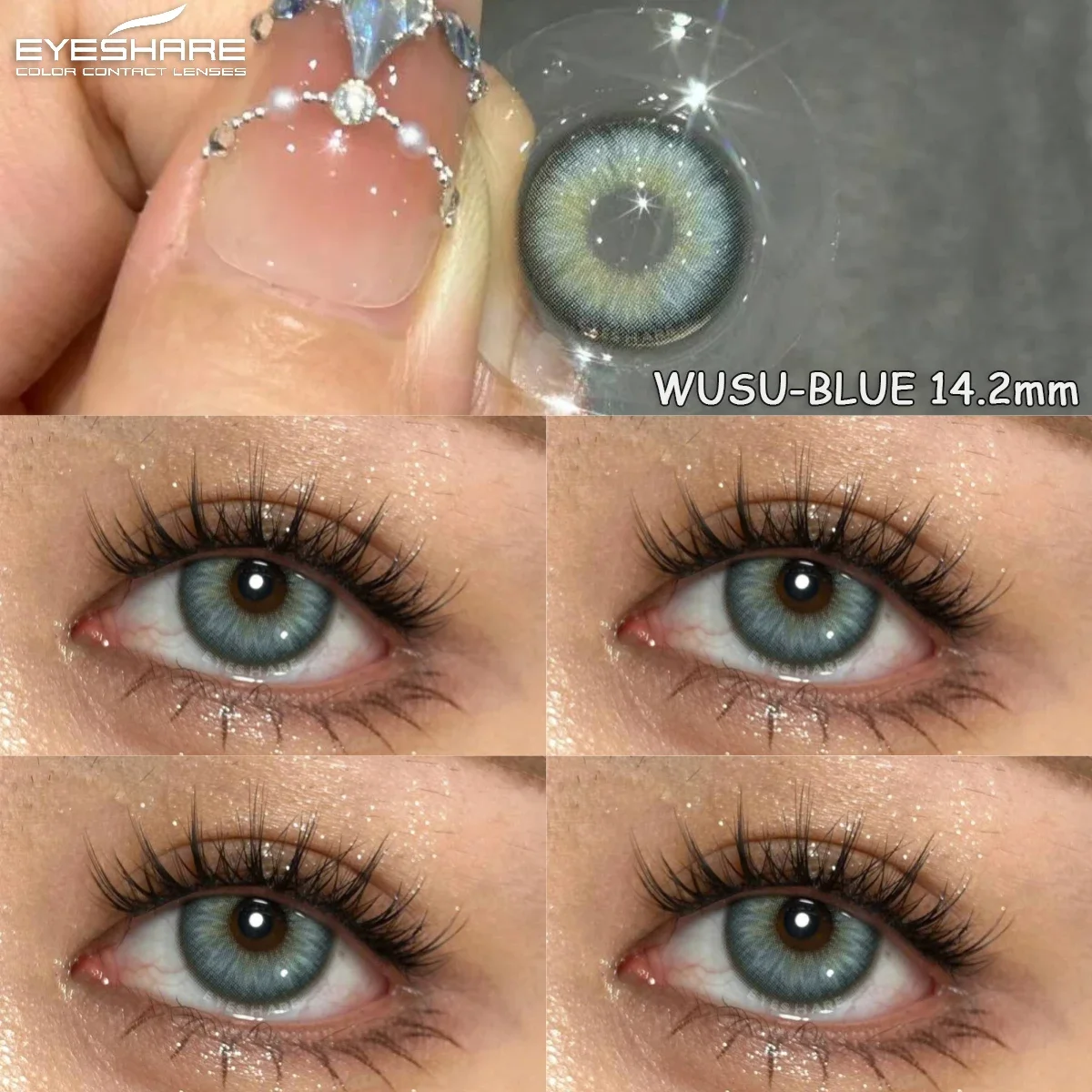 EYESHARE New Colored Contacts Lenses Brown Contacts Lenses Fashion Blue Gray Eye Lense Green Contact Lenses Yearly Beauty Pupils