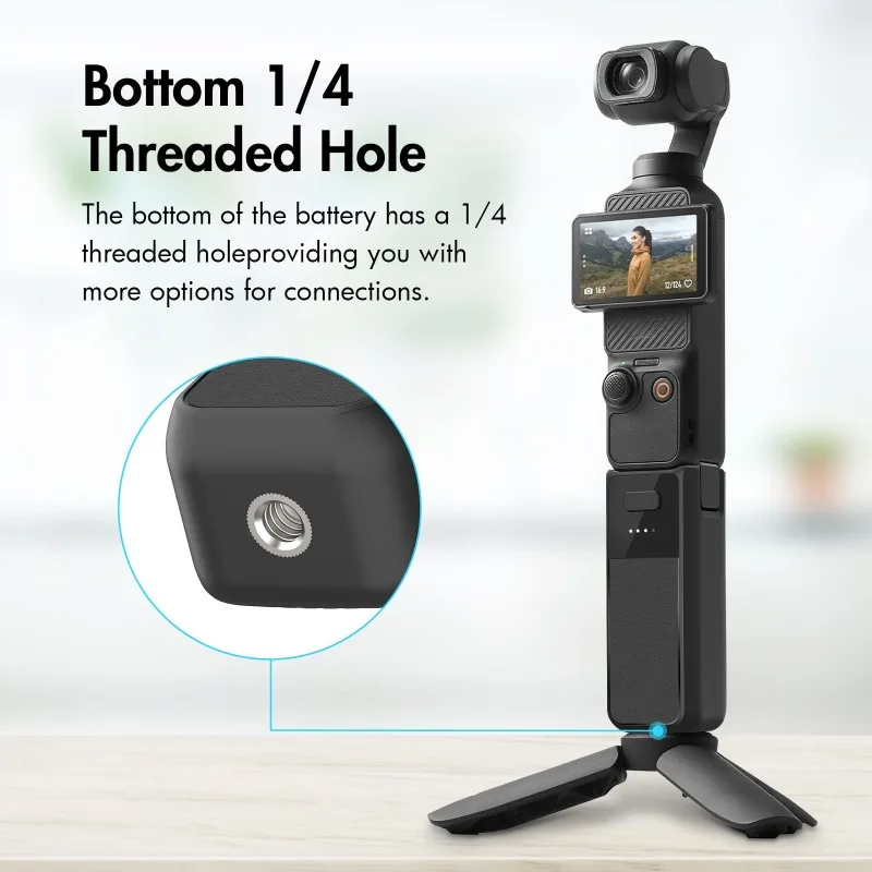 For DJI Osmo Pocket 3 Battery Handle Built-in 2800mAh Battery in Stock Grip Continuity Gimbal Accessories High-Capacity Battery