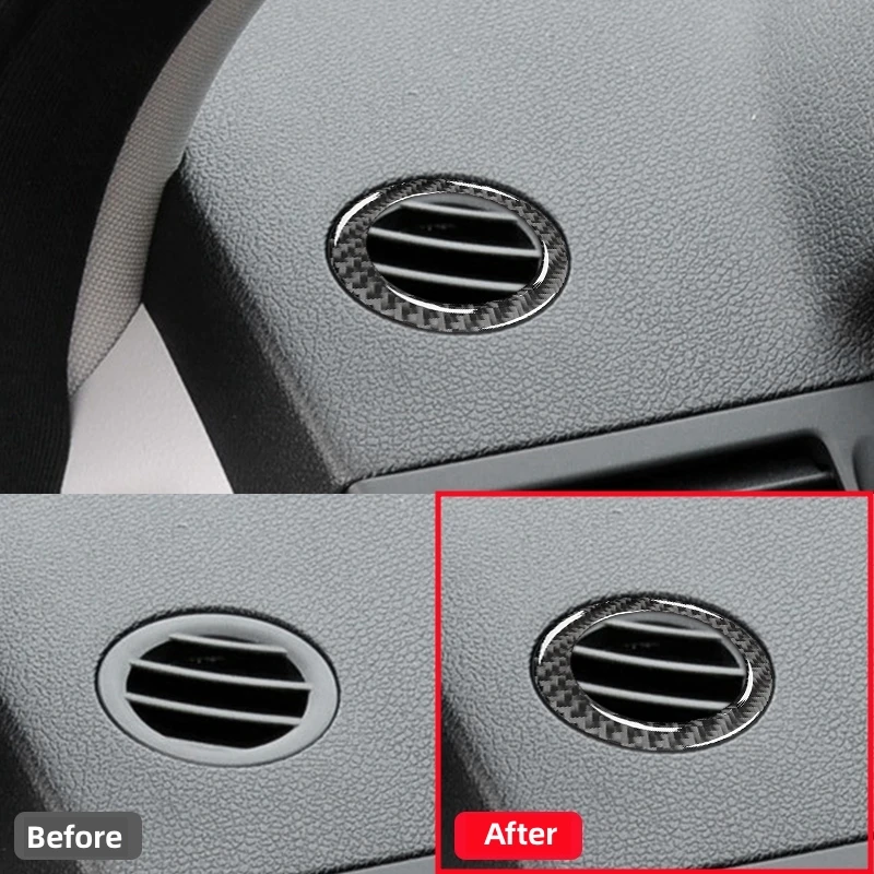 For Mercedes Benz C CLASS W204 2007-2010 Car Dashboard Defrosting Vent Air Conditioning Outlet Trim Sticker Interior Accessories