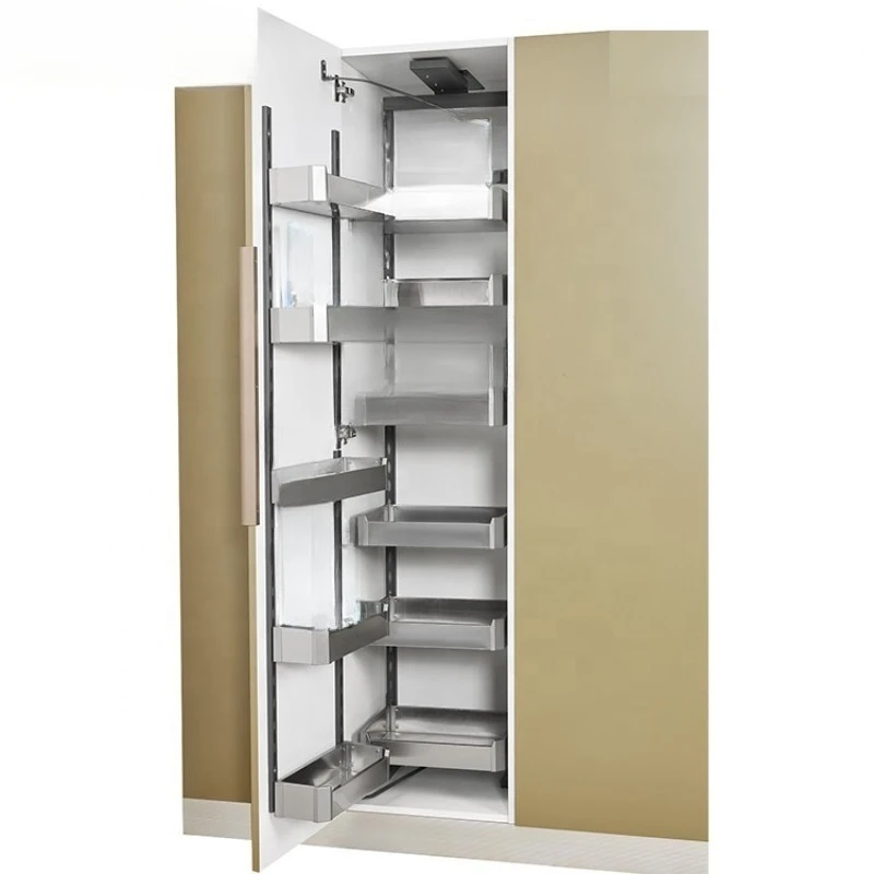 Kitchen 4/5/6 Cupboard Storage Organizer Stainless Steel Pantry Pull Out Basket