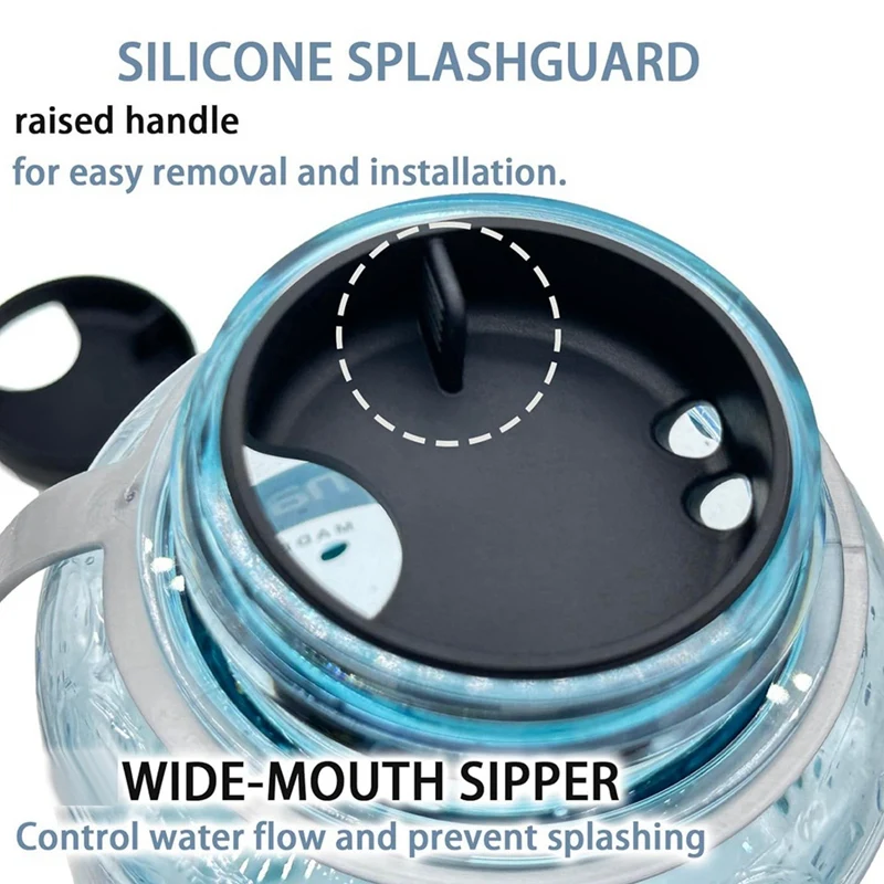 Silicone Splashguard Lid Wide Mouth For Nalgene Splash Guard 32 Oz Wide Mouth Water Bottle Accessories