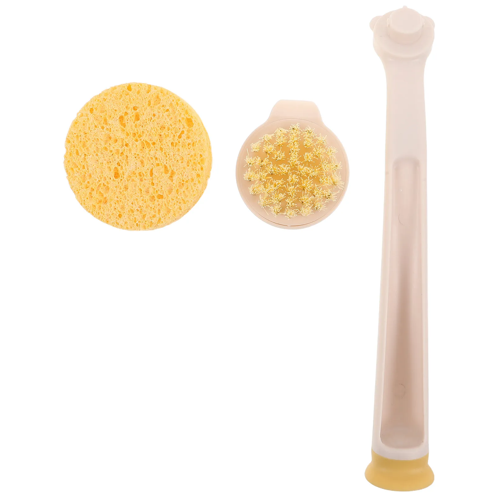 1Set Long Handle Kitchen Pot Brush Replaceable Heads Non Scratch Dish Cleaner Pan Cleaning Scrubber Tool Kitchen Pan Brush