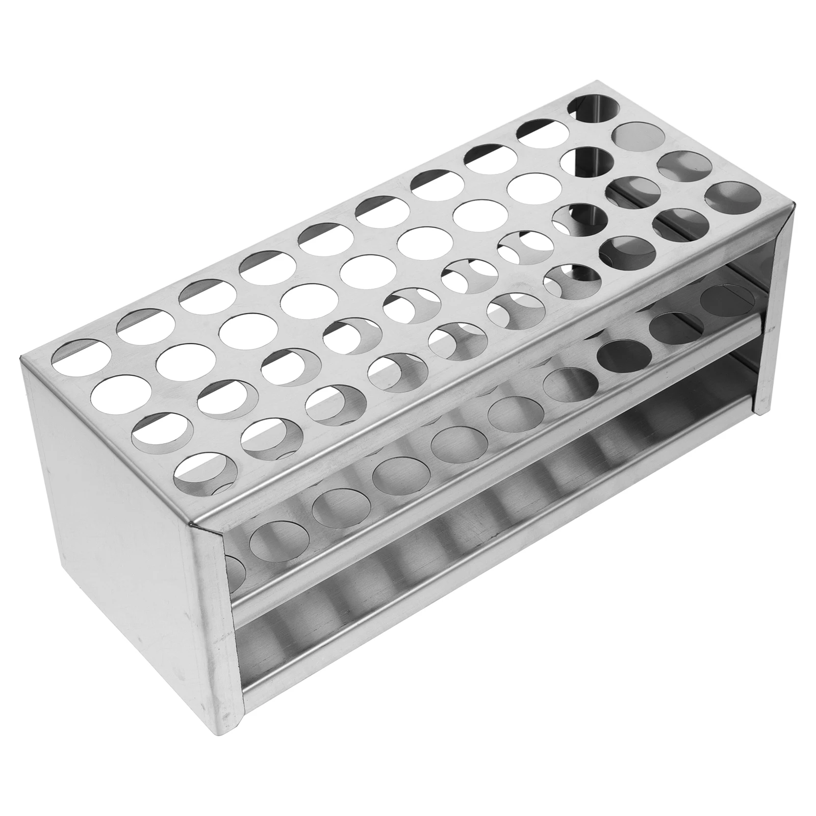 

Stainless Steel Test Tube Rack 40 Holes Diameter ≤16mm Tubes Lab Equipment Easy Assemble Disassemble Clean Maintain