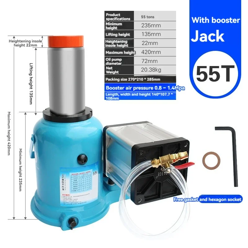 Hydraulic Jack Heavy Industrial Grade Vertical All Welded Gold Gold Top