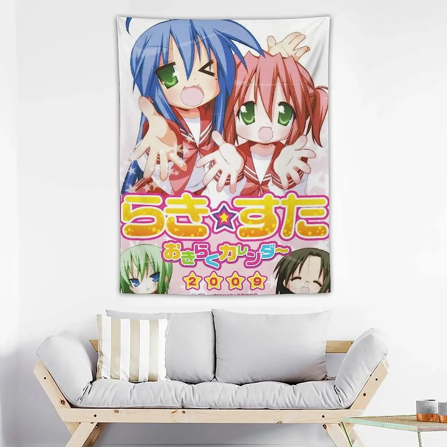 Lucky Star Japanse Anime Poster Film Poster Muurfoto Posters Voor Kamer Esthetisch 9 Wandtapijt Geschenken Slaapkamer