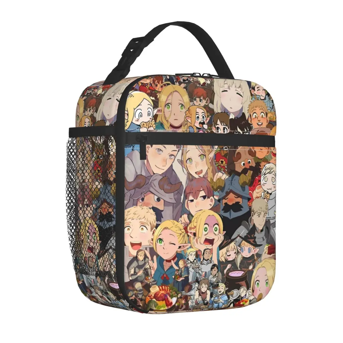 Delicious In Dungeon Meshi Insulated Lunch Bags Cooler Bag Lunch Container Anime Manga High Capacity Tote Lunch Box Food Bag