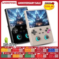 ANBERNIC RG 477V consola de juegos portátil de vídeo 4,7 ""LTPS en la celda 1280*960 pantalla Android 14 5500mAh RG477V WiFi AI reproductor de juegos