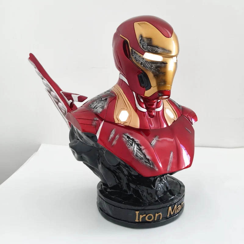 Iron Man MK50 Sammlermodell Avengers 4, Kunstharzstatue, halblange Büste, Geburtstagsgeschenk, Spielzeug, Actionfigur, Roboterspielzeug