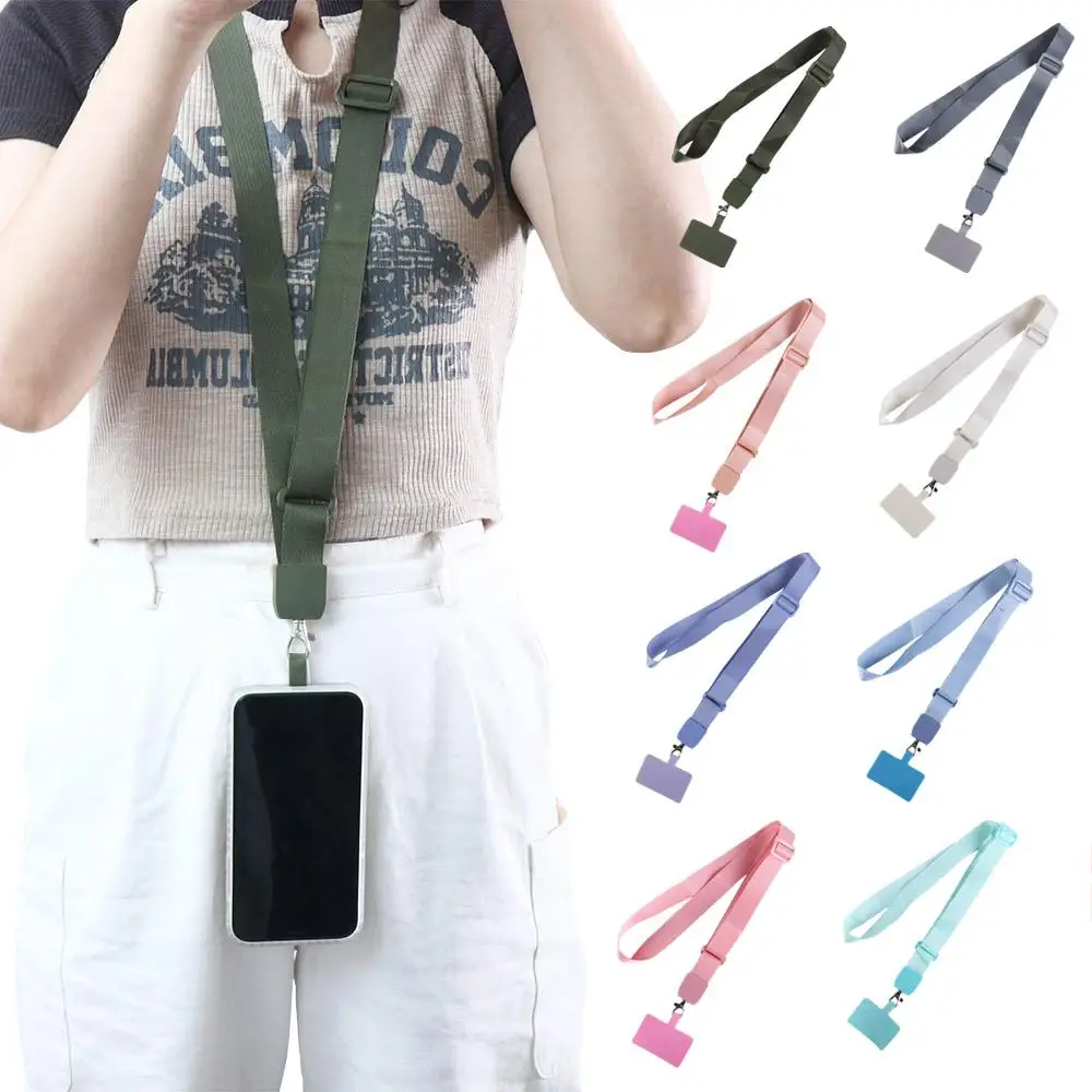 Phone Clip Snap Anti-lost Neck Cord Keychain Rope Strap Gasket Phone Lanyard Phone Strap Lanyard Strap Phone Hanging Cord