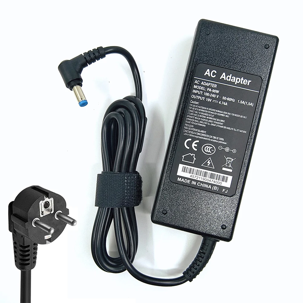 AC Adapter 90W 19V 4.74A  5.5x1.7mm Laptop Adapter Charger for ACER ASPIRE 5750G 5755G 7110 9300 E1-531 E1-571G M5-581G V5-571