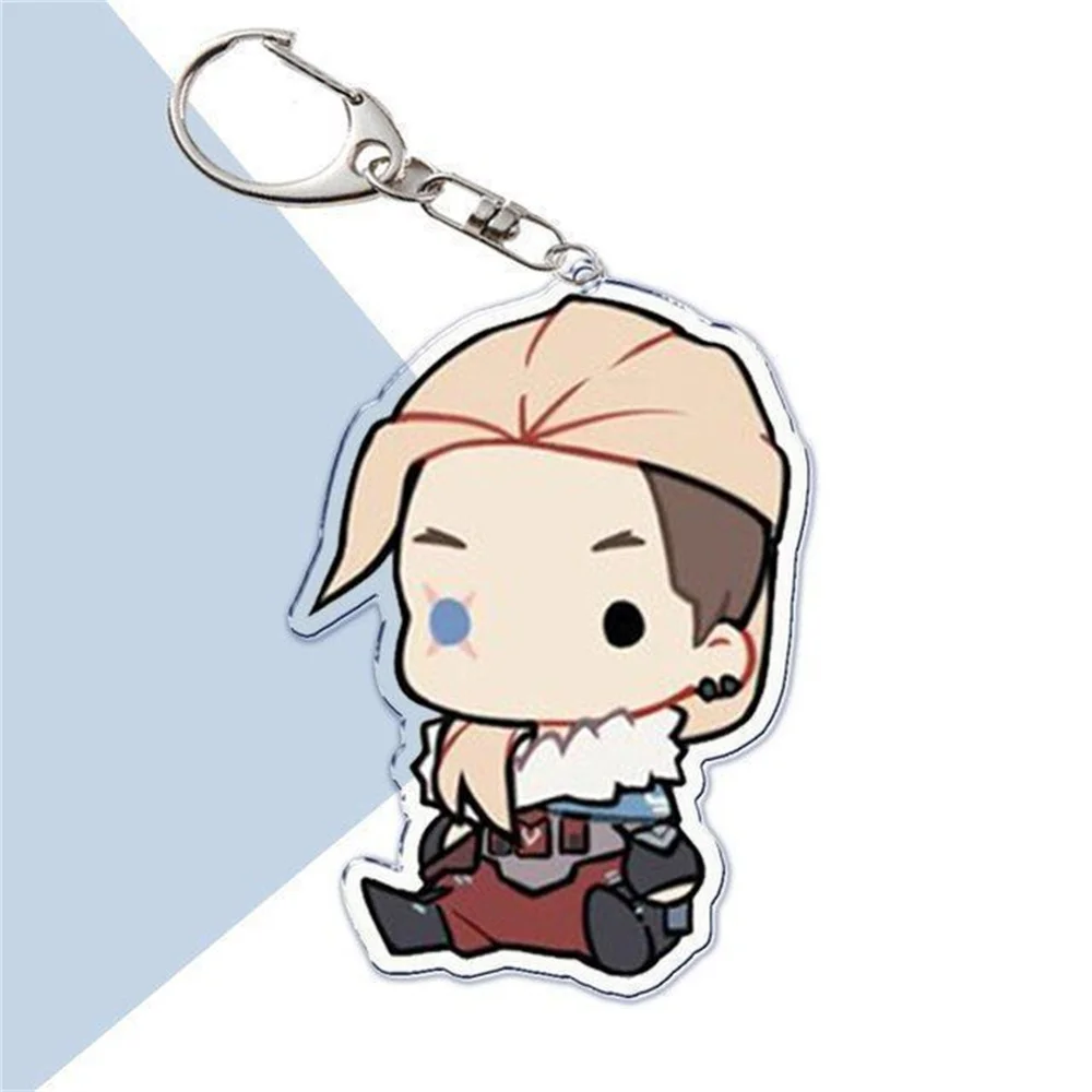 6CM Anime Valorant l Game Acrylic Keychain Model Cosplay Charm Characters Ornament Accessories Goods Collection Gifts