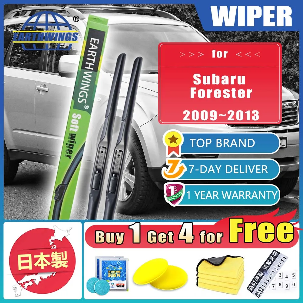 

For Subaru Forester 2009~2013 SH 2010 2011 2012 Auto Car Front Wiper Blades Brushes Windshield Rear Wipe Accessories 24"18" 2PCS