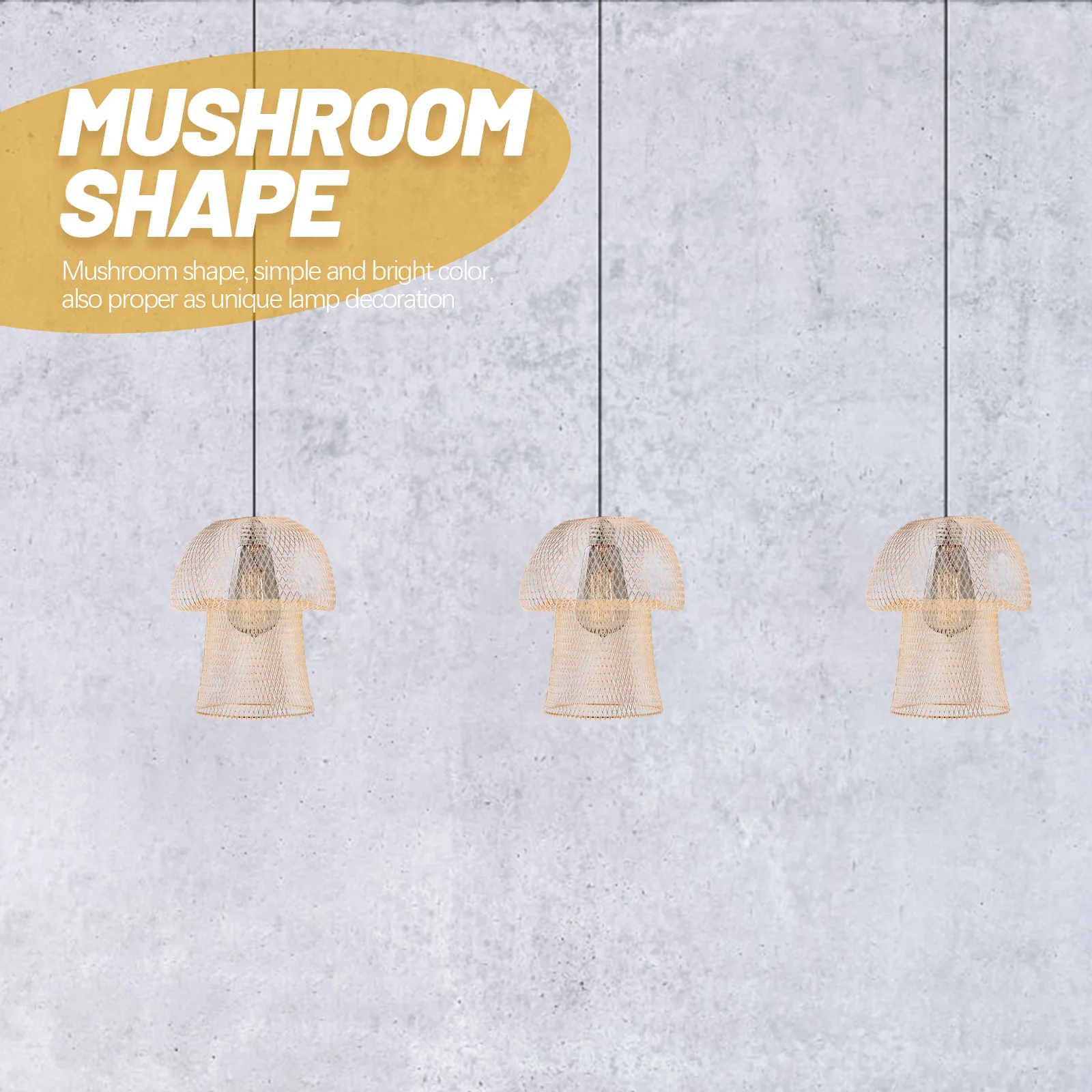 

Metal Lampshade Mushroom Shape Hollow Out Design For Ceiling Chandelier Pendant Light Fixture Replacement Decorative Shade