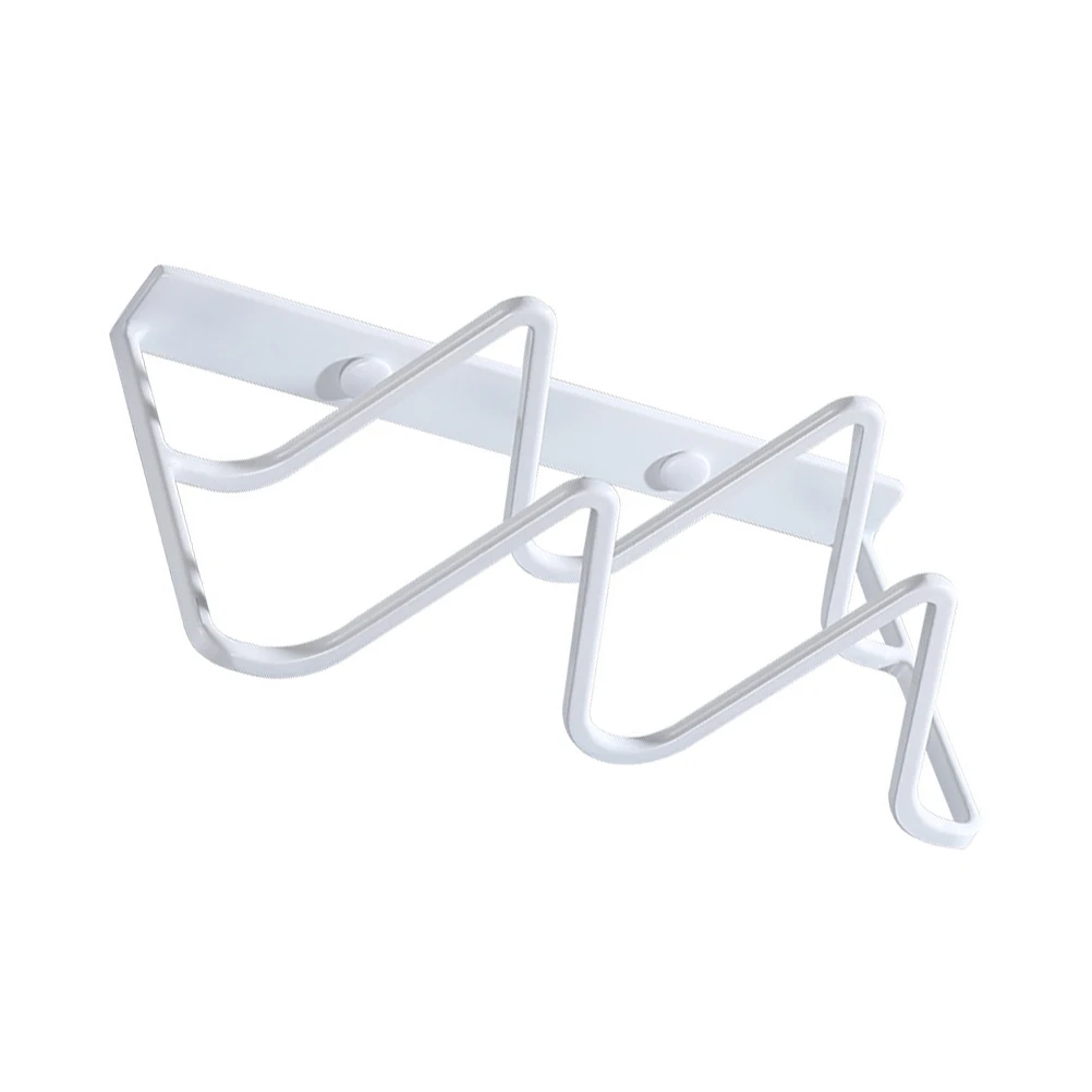 

White Shoe Rack Slipper Stand Bathroom Storage Holder Shelf Non-punching Wall-mounted Home Organization Waterproof Space-saving