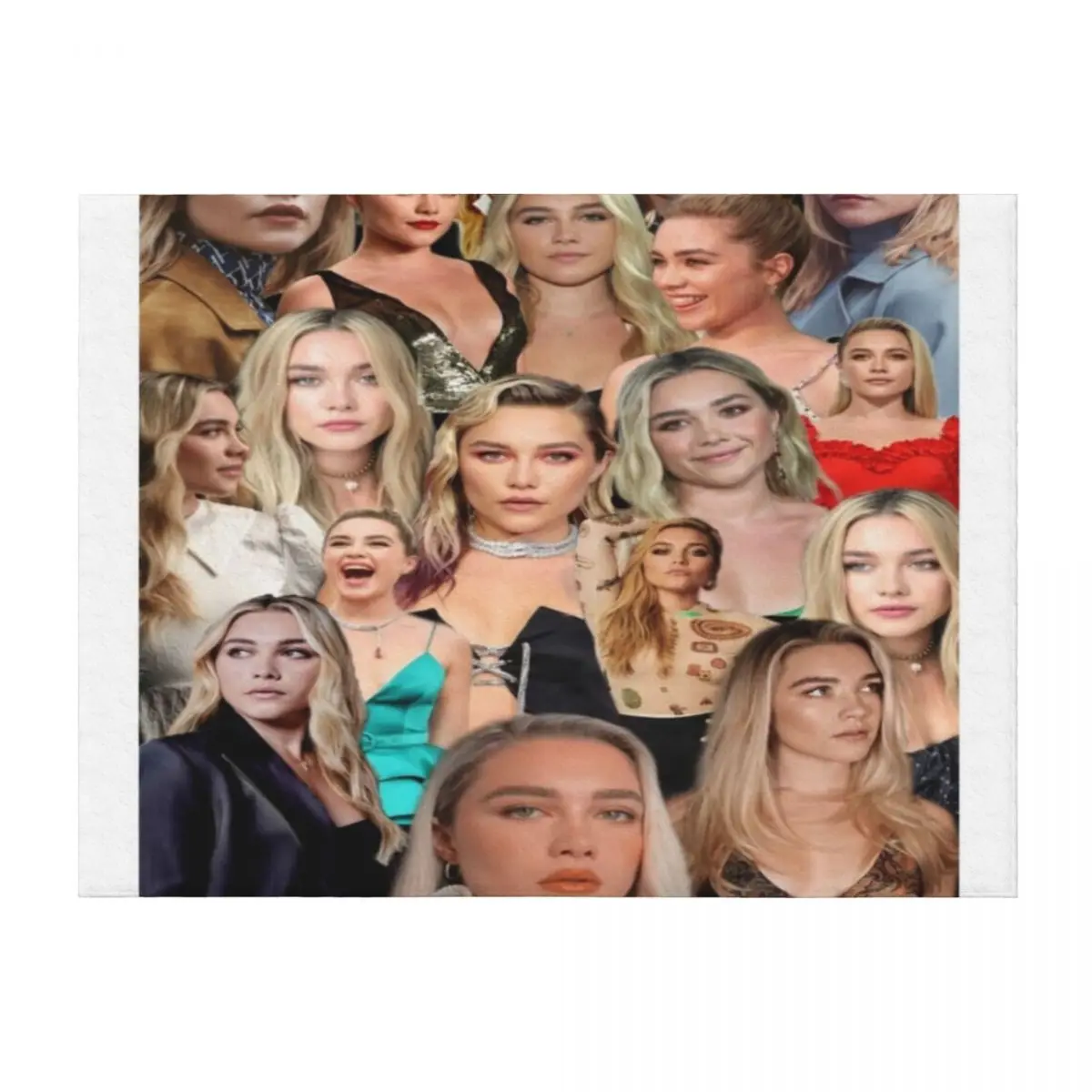 

Florence Pugh Editing Throw Blanket Soft Plaid Thermal Cute sofa bed Blankets