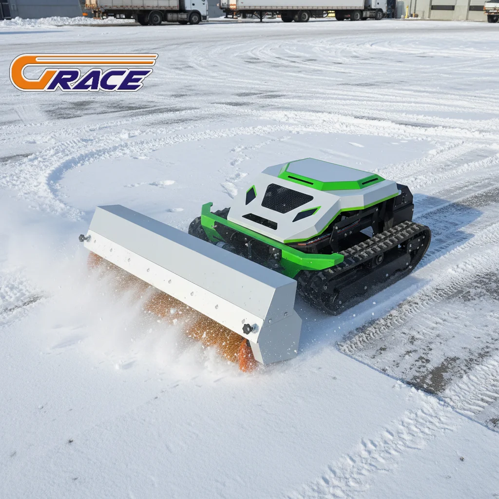 

Cordless Remote Control Lawn Mower with GPS Positioning Long Battery Life Adjustable Cutting Width for Farm use