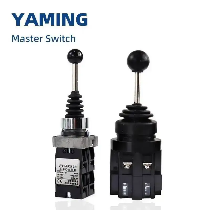 Master Switch Tower Crane Toggle Cross Reset Two Four-way Self-locking Power NO NC Rocker Selector