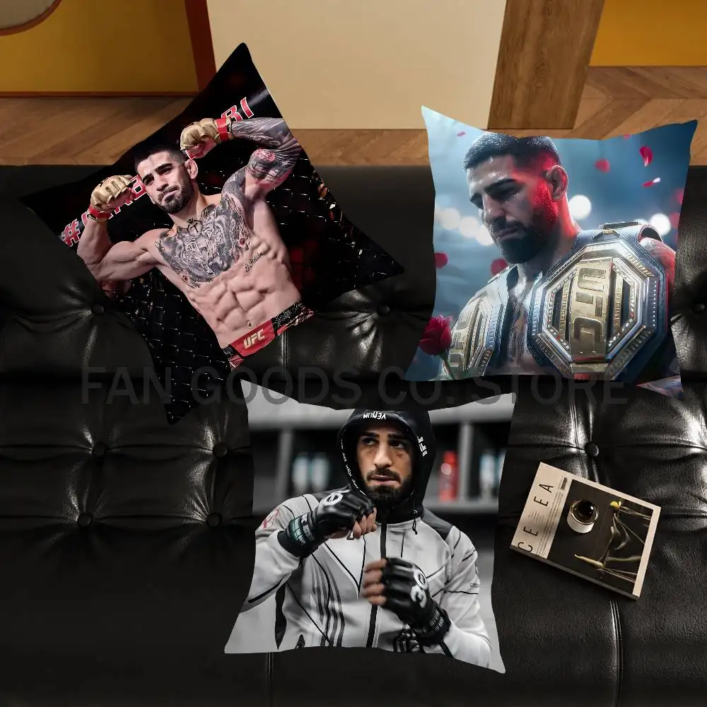 

Boxing I-Ilia T-Topuria Pillow Case For Sofa Decor Car Office Room Printing Cushion Cover Decorations and Protector