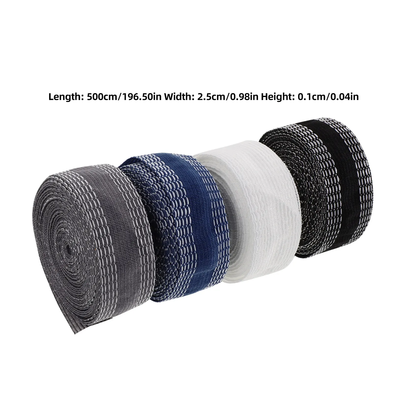4 Rolls Instant Hem Tape 5-Yard Iron- Washable Adhesive Fabric Strip for Pants Jeans Skirts No-Sew Alteration Seamless Neat