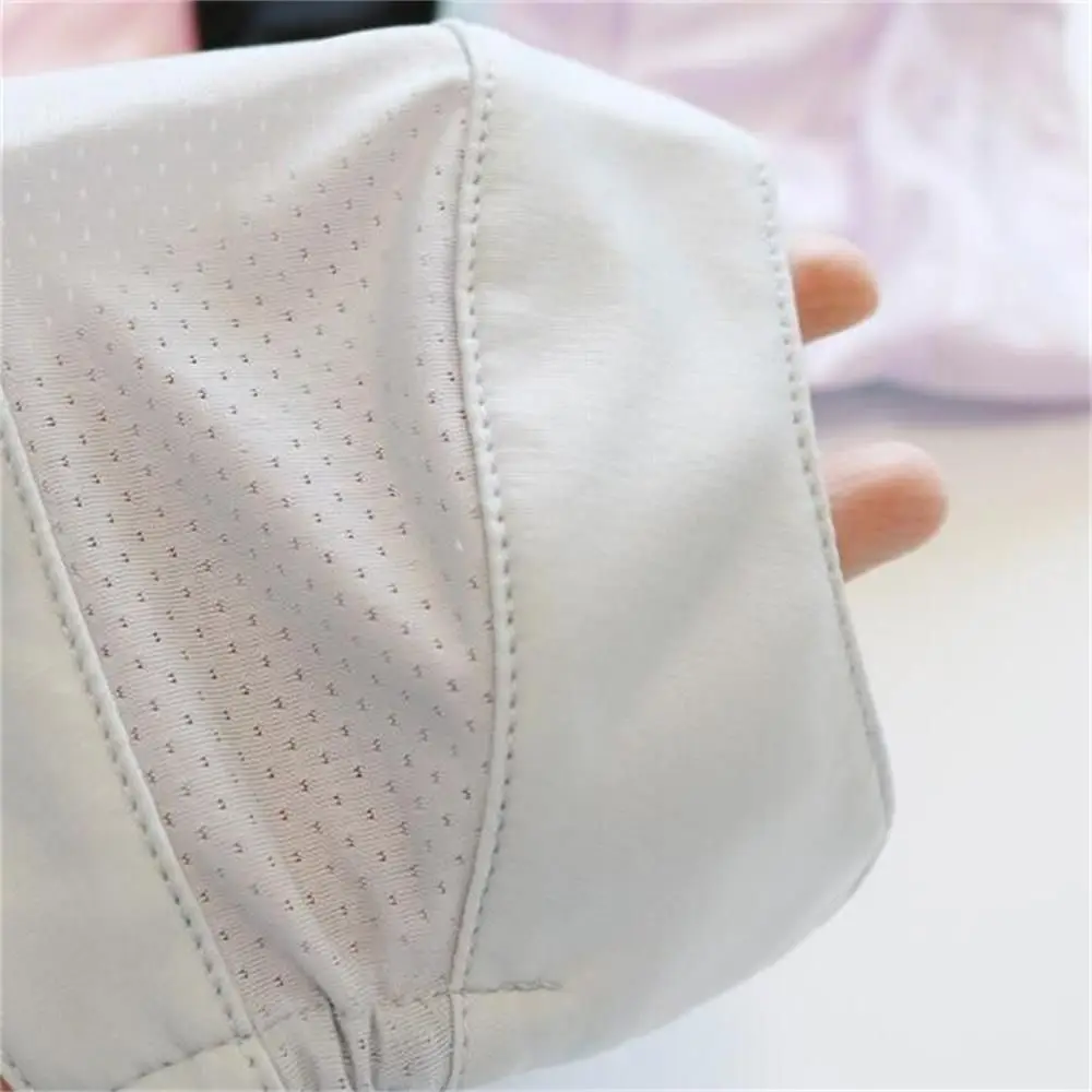 Nylon Face Cover Sun Protection Face Mask Breathable Reusable Sunscreen Mask Washable Solid Color UV Face Shield Outdoor