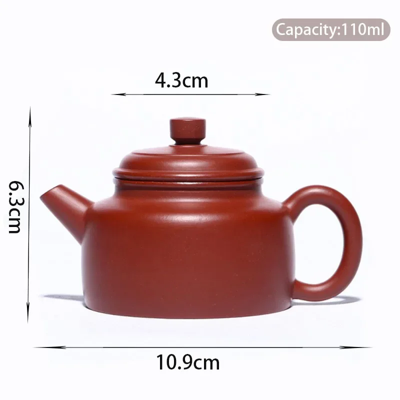 110ml Chinese Yixing Purple Clay Teapot Raw Ore Dahongpao Kettle Famous Handmade Beauty Tea Infuser Tea Pot Zisha Teaware