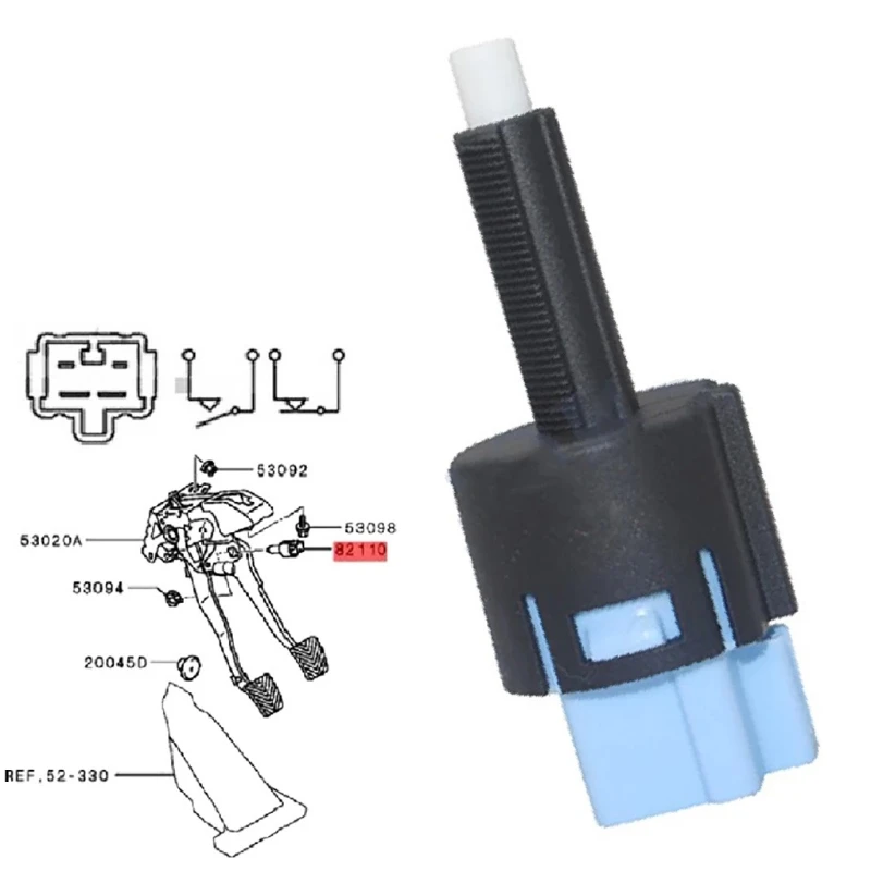 commutateur feu Stop 8614A183 pour Mitsubishi-Diamante commutateurs feu Stop