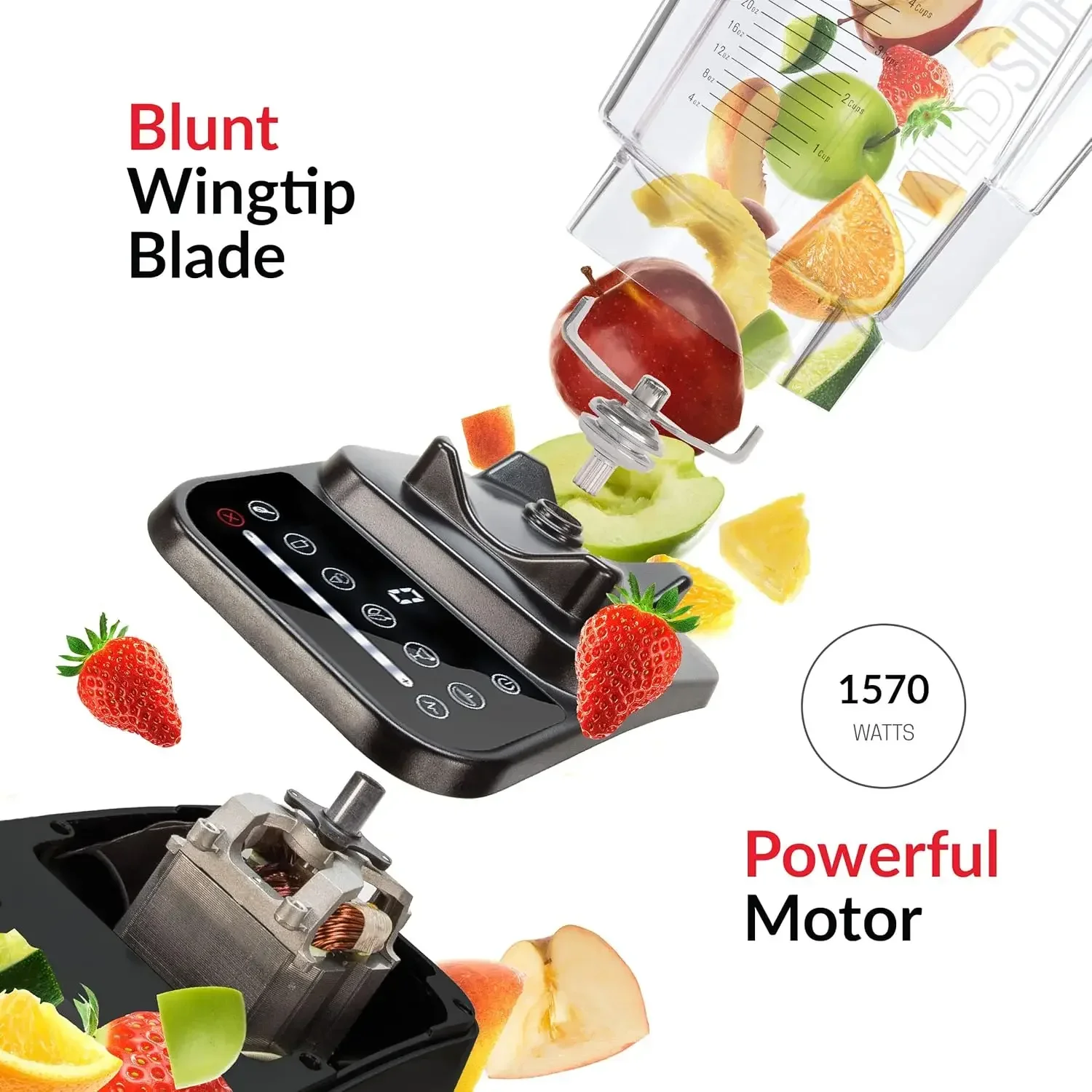 Blendtec DD28PA01A-A1AP1D8 Series Original Designer، 90 أونصة و34 أونصة، وعاء أسود