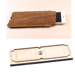 DIY Leather craft cellphone bag die cutting knife mold metal hollowed punch steel blade163x91mm