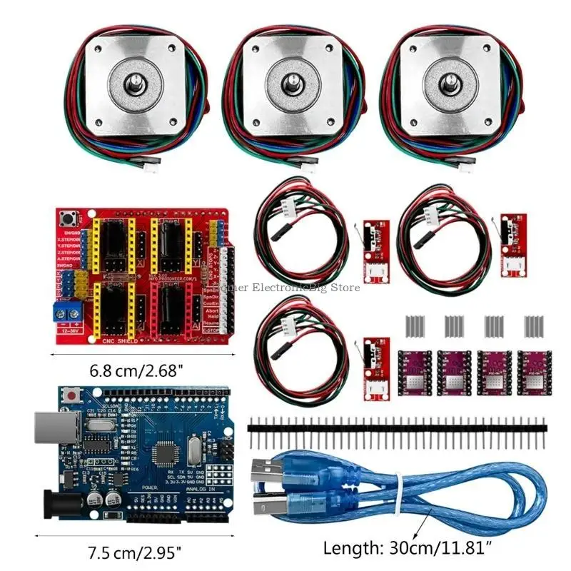 Printer with Board+ RAMPS1.4 Mechanical Switch- Endstop +DRV8825