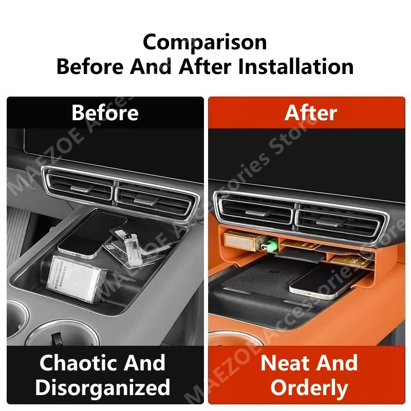 For LI AUTO LIXIANG L6/L7/L8/L9 Storage Box Under The Central Control Screen,Car Interior Modification Accessories Refit