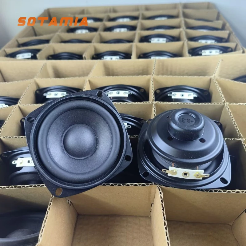 SOTAMIA 2 個 3 インチフルレンジサブウーファースピーカー 4 オーム 15 ワットマルチメディア Hifi 音楽 Bluetooth スピーカーサウンドオーディオホームスピーカー