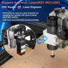500W 스핀들이있는 CNC 4540 밀링 머신 CNC 40W 레이저 조각 기계 목재 PCB 알루미늄 스테인레스 스틸 용 3D 프린터 2