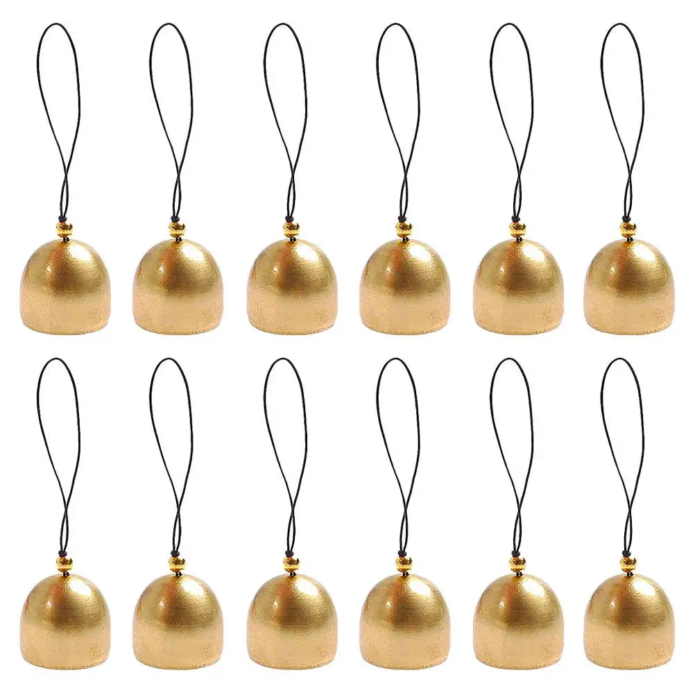 

12 Pcs Christmas Ornaments Decorations The Bell Diy Tree Bells Jewelry Crafts 280X250X250CM Hanging Golden