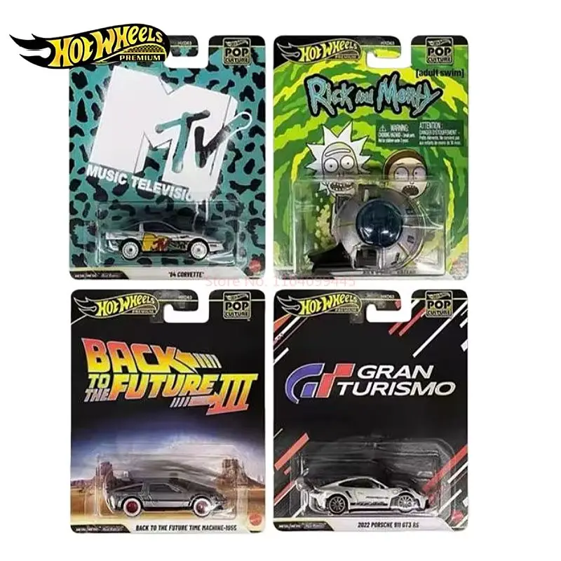 รถโมเดลฮอตวีลส์ HXD63 ป๊อปคัลเจอร์ ยางรีดพื้น ล้ออัลลอยด์ รุ่น PORSCHE 911 GT3 แบ็ค ทู เดอะ ฟิวเจอร์ ขนาด 1/64 มีสินค้าในสต็อก