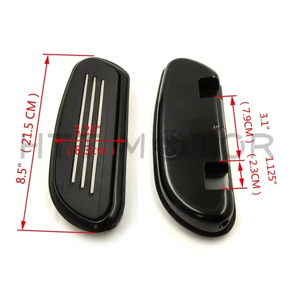 Tablero de suelo de pie de pasajero aerodinámico para motocicleta Harley-Davidson Touring Road Street Glide 1993-2022
