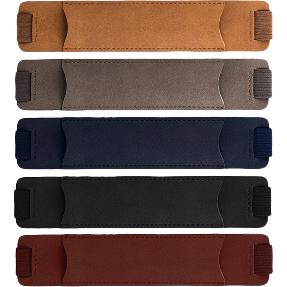 5 قطعة حوامل أقلام من البولي يوريثان بشريط مطاطي لأجهزة الكمبيوتر المحمول والخدش وغطاء تخزين وحقيبة أقلام مرنة