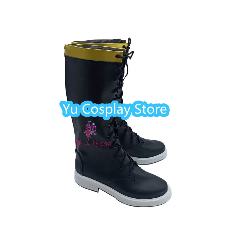 Gioco Honkai Impact 3 Kevin Kaslana Scarpe Cosplay Stivali di Carnevale di Halloween Scarpe in pelle PU Puntelli Cosplay Su misura