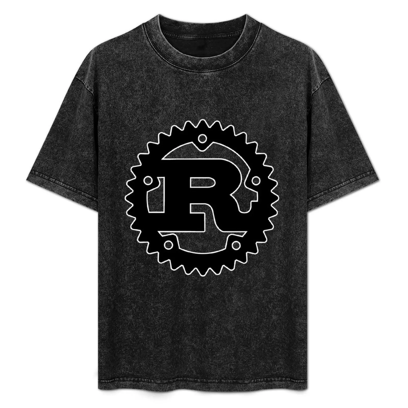 

Rust (White Outline) Official Logo Sweatshirt T-Shirt Basic Daily Outfit Short Sleeve Tee