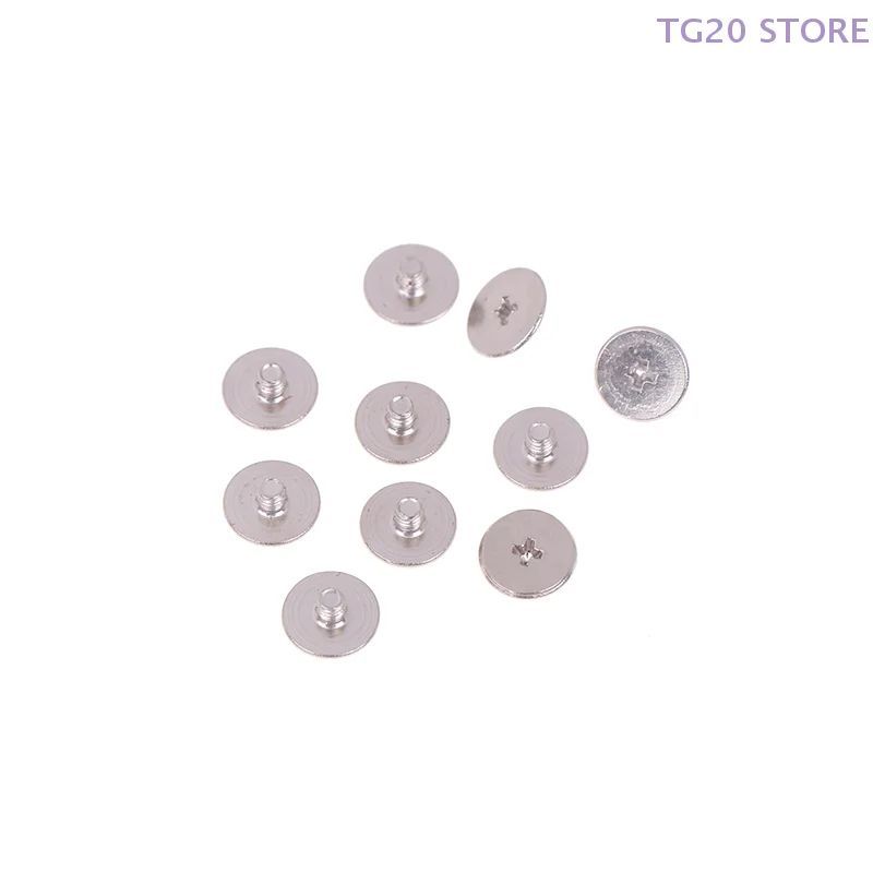 10 قطعة مسامير كبيرة برأس مسطح لأجهزة الكمبيوتر المحمول LCD محور رمح المفصلي الكربون النيكل مطلي متوافق مع A315-42 A315-54 A315-56 N19C1