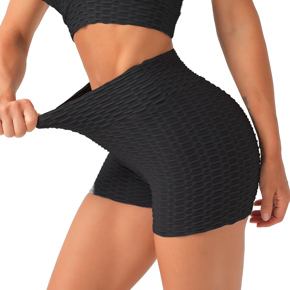 Dames Sport Shorts Yoga Kleding Gym Hoge Taille Push-Up Hardloop Yogabroek Snel Droog Fitness Naadloze Heup Lift Strakke Sportkleding