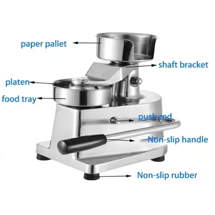 Hand Operated Hamburger Maker Meat Burger Patty Maker Machine Pressing Machine