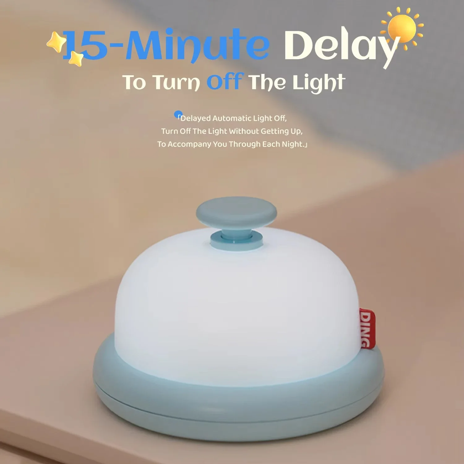 Kawaii Night Light Cute Desktop Decorative Lamp, Portable USB Rechargeable Children's Birthday Gift Timed Sleeping Lights 2025