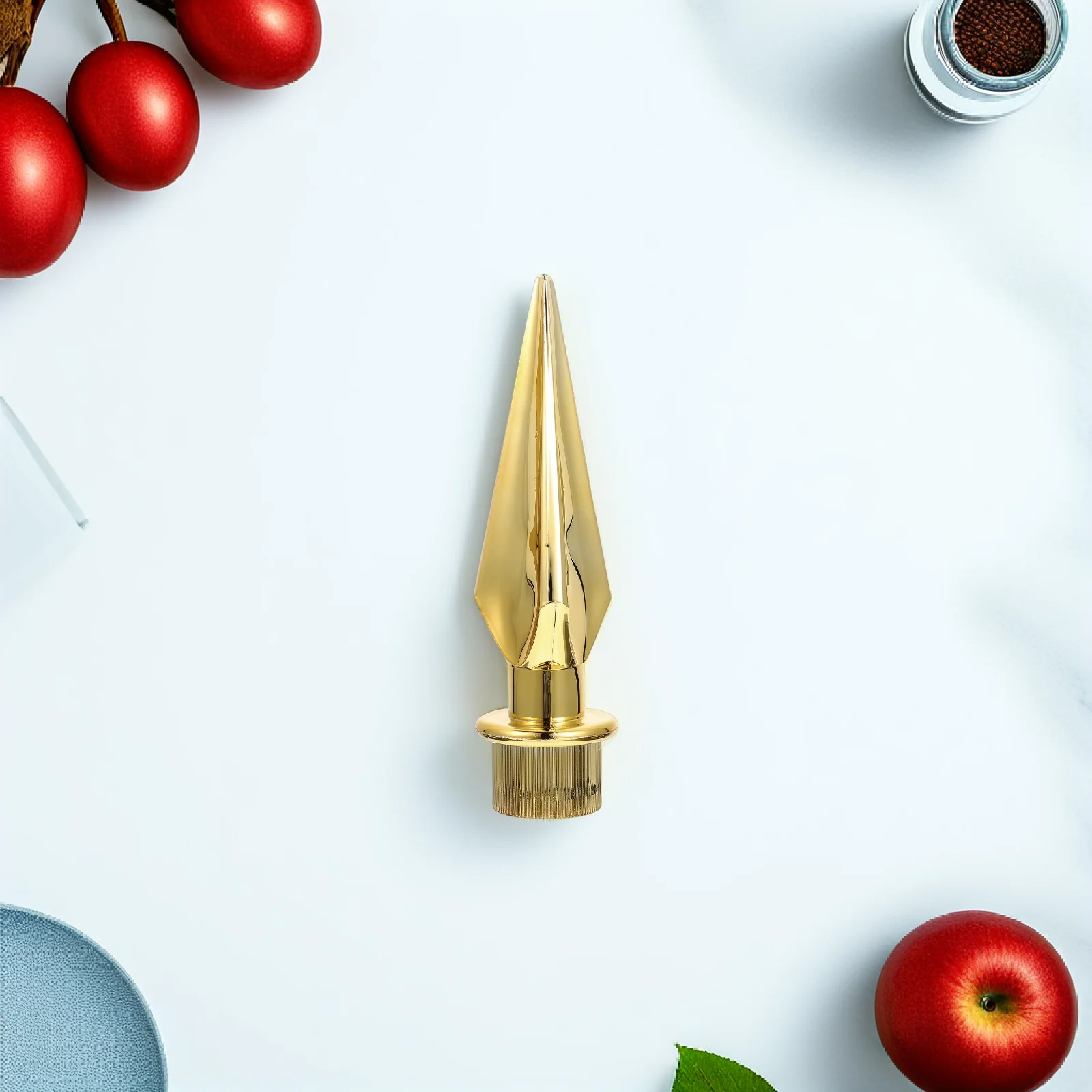 Plastic Flag Pole Head Replacement Flag Topper Durable Office Conference Decor Elegant Flagpole Head Decoration