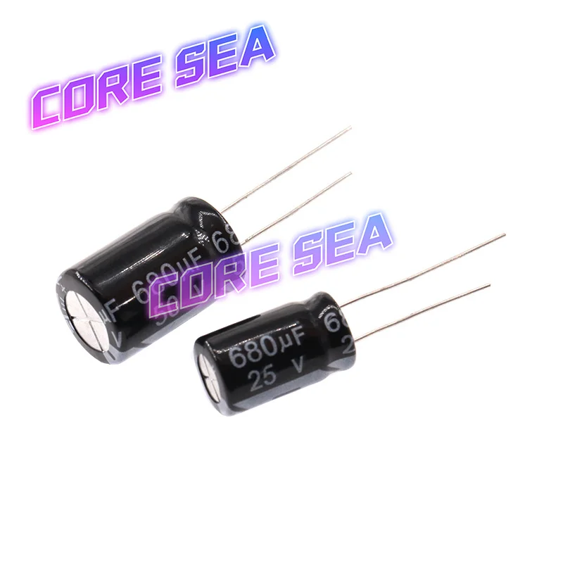 In-line aluminum electrolytic capacitor 68UF 400V, volume 18 * 26mm, temperature resistance 105 degrees, 20%