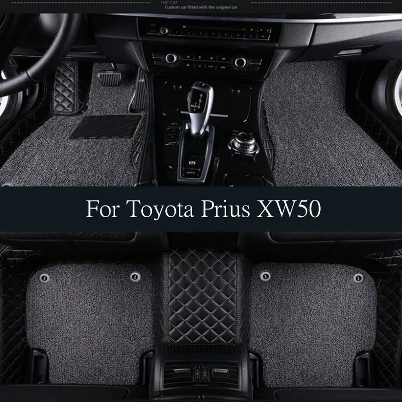 

Car Floor Mat for Toyota Prius XW50 2016~2022 2017 Panel Parts Foot TPE Liner Interior Carpet Pad Custom Cover Rug trunk mat